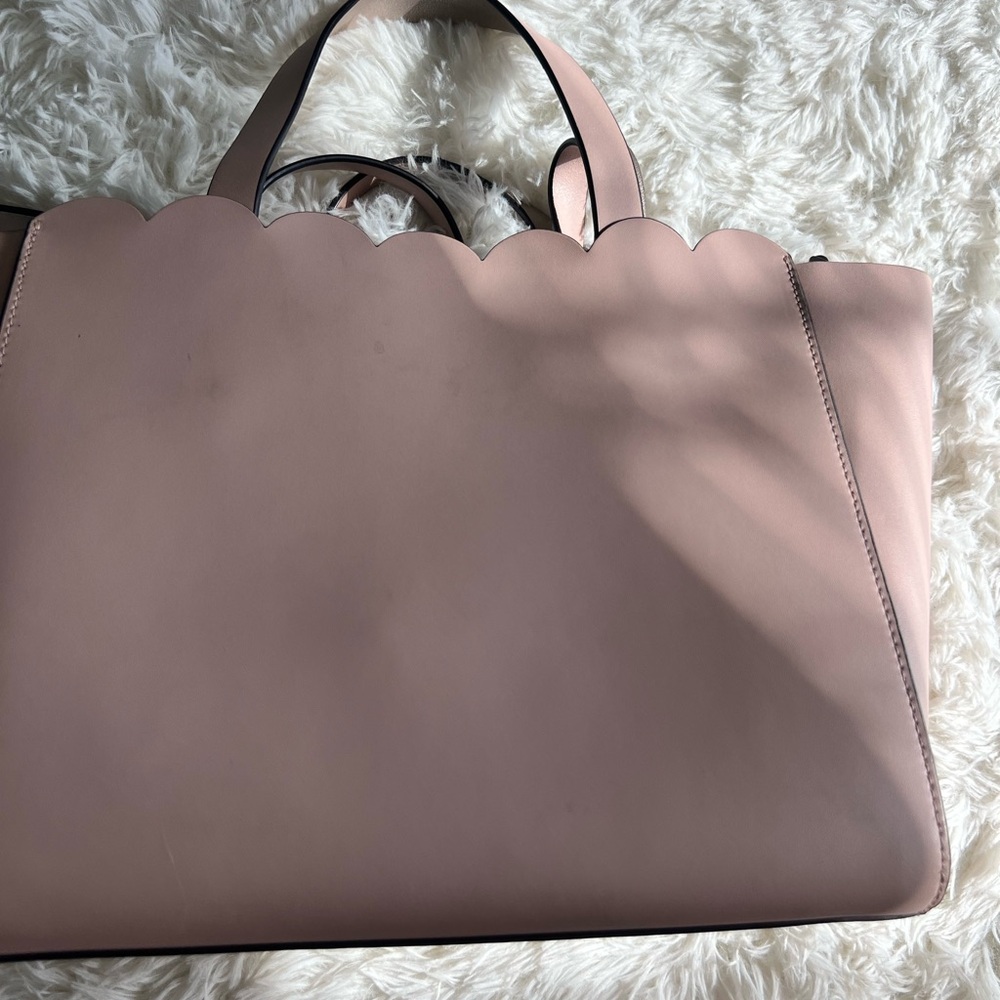 Kate Spade Blush Scalloped Tote